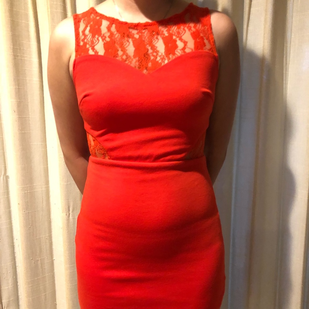 Zara bodycon lace dress